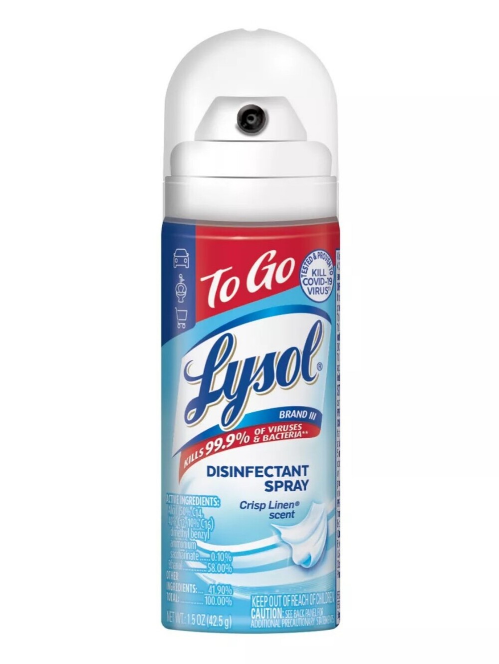 Lysol Disinfectant Spray - Crisp Linen, Blue